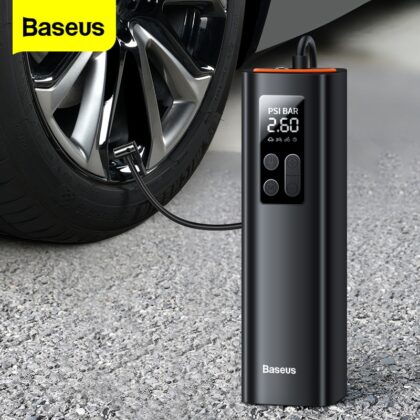 Baseus Mini Car Air Compressor 12V 150PSI Portable Car Tyre Inflator Smart Digital Inflatable Pump For Car Bicycle Boat Air Pump